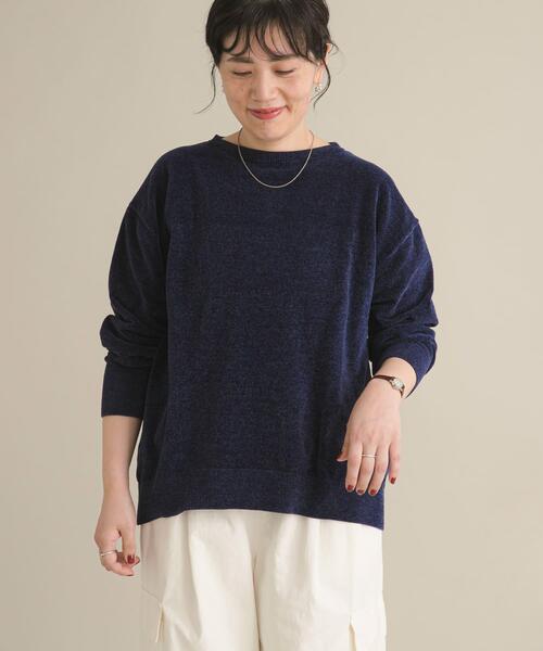 アーバンリサーチ ドアーズ（URBAN RESEARCH DOORS）/『スタッフ企画』モールヤーンボートネックニット セール】『スタッフ企画』モールヤーンボートネックニット（ニット