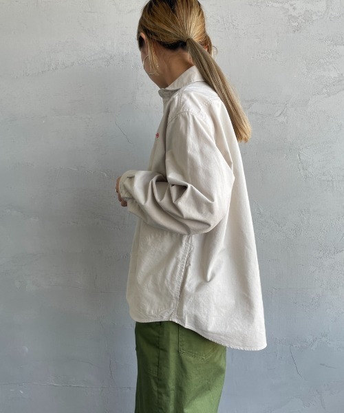 DANTON（ダントン）の「[DANTON/ダントン] ラウンドカラー オックスフォードプルオーバーシャツ(無地)（シャツ/ブラウス・レディース・ホワイト/ライトベージュ・38/36）」の7枚目の写真