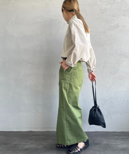 DANTON（ダントン）の「[DANTON/ダントン] ラウンドカラー オックスフォードプルオーバーシャツ(無地)（シャツ/ブラウス・レディース・ホワイト/ライトベージュ・38/36）」の4枚目の写真