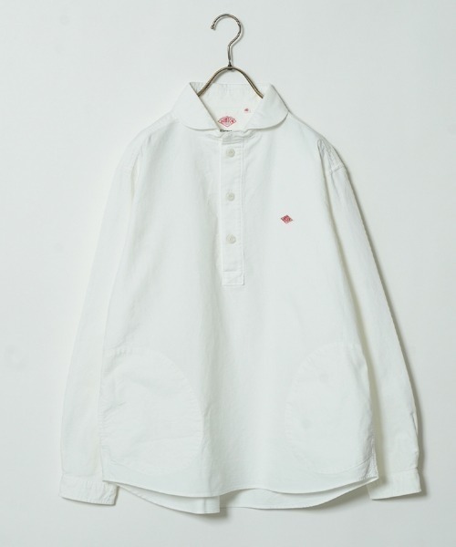 DANTON（ダントン）の「[DANTON/ダントン] ラウンドカラー オックスフォードプルオーバーシャツ(無地)（シャツ/ブラウス・レディース・ホワイト/ライトベージュ・38/36）」の9枚目の写真