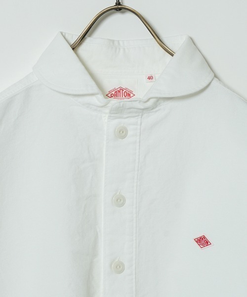 DANTON（ダントン）の「[DANTON/ダントン] ラウンドカラー オックスフォードプルオーバーシャツ(無地)（シャツ/ブラウス・レディース・ホワイト/ライトベージュ・38/36）」の12枚目の写真