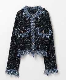 BAYFLOW | 【EF(エフ)】ニットツイードカーディガン(WOMEN)(カーディガン/ボレロ)