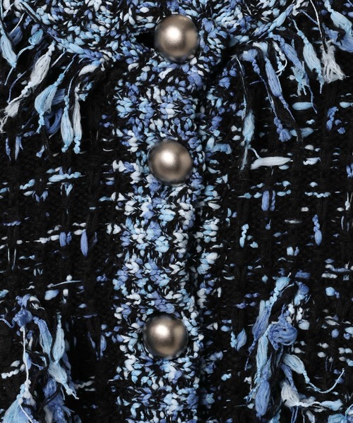 BAYFLOW(ベイフロー)の「【EF(エフ)】ニットツイードカーディガン(WOMEN)(カーディガン/ボレロ・レディース・ブラック/オフホワイト・FREE)」の11枚目の写真