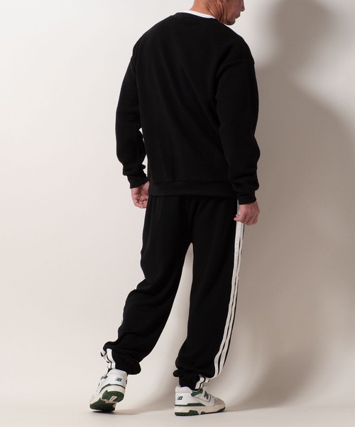 BAYBLO（ベイブロ）の「(SA) ボア ワンポイント ロゴ トレーナー（スウェット・メンズ・ブラウン/ブラック/アイボリー/グレー・M/L/LL）」の11枚目の写真