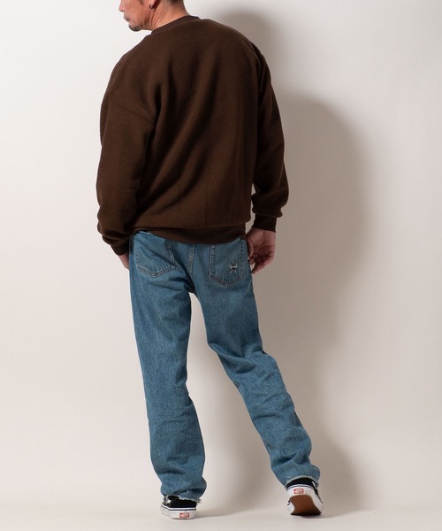 BAYBLO（ベイブロ）の「(SA) ボア ワンポイント ロゴ トレーナー（スウェット・メンズ・ブラウン/ブラック/アイボリー/グレー・M/L/LL）」の21枚目の写真