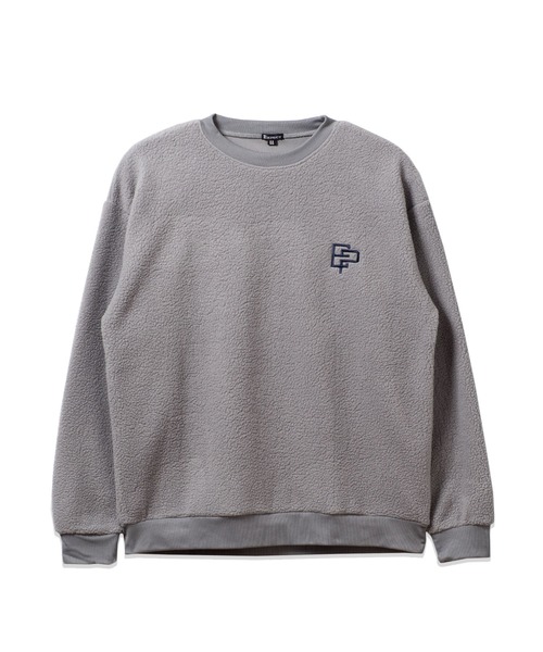 BAYBLO（ベイブロ）の「(SA) ボア ワンポイント ロゴ トレーナー（スウェット・メンズ・ブラウン/ブラック/アイボリー/グレー・M/L/LL）」の6枚目の写真