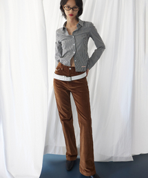 MICHIKO LONDON（ミチコ ロンドン）の「Corduroy bootcut pants camel brown（その他パンツ）」