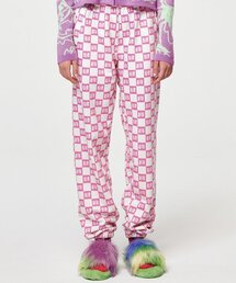 MIMICAWE（ミミカウィ）の「リボンチェックボードジョガーパンツ（スウェットパンツ）」