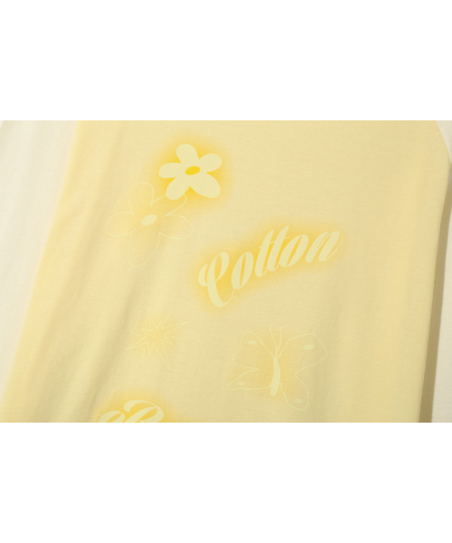 COTTONREBIRTHCLUB(コットンリバースクラブ)の「コントラストラグランTシャツ(イエロー)(Tシャツ/カットソー・レディース・その他・FREE)」の15枚目の写真
