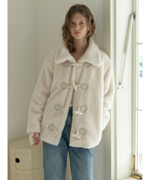 RE_L(リエル)の「Duffle fur half coat (cream)(チェスターコート・レディース・その他・FREE)」の1枚目の写真