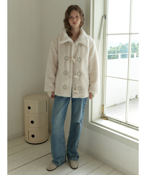 RE_L(リエル)の「Duffle fur half coat (cream)(チェスターコート・レディース・その他・FREE)」の5枚目の写真