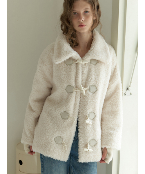 RE_L(リエル)の「Duffle fur half coat (cream)(チェスターコート・レディース・その他・FREE)」の6枚目の写真
