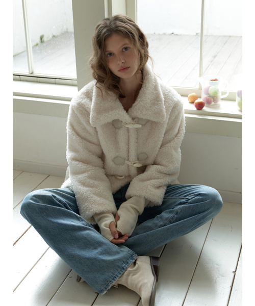 RE_L(リエル)の「Duffle fur half coat (cream)(チェスターコート・レディース・その他・FREE)」の7枚目の写真