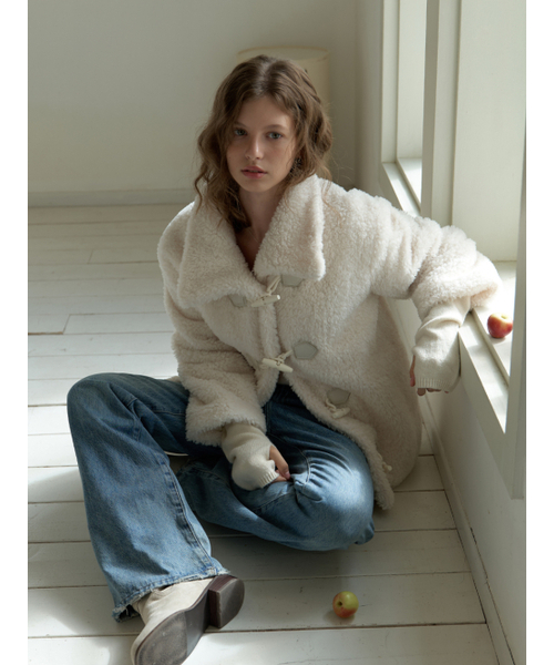 RE_L(リエル)の「Duffle fur half coat (cream)(チェスターコート・レディース・その他・FREE)」の3枚目の写真