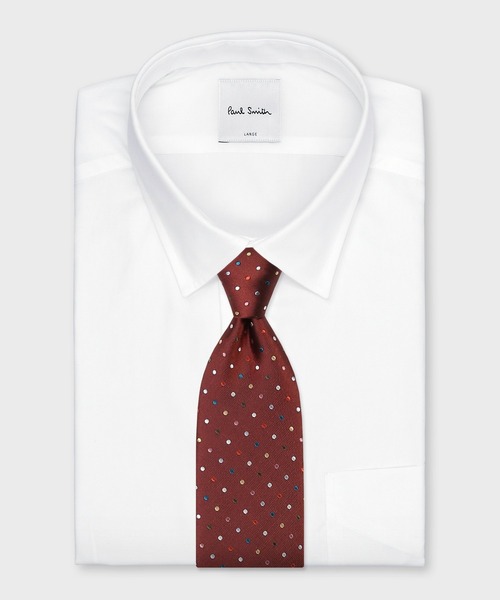Paul Smith（ポールスミス）の「カラフルドット タイ【160028 552MJ】（ネクタイ・メンズ・グレー/ブルーグリーン/レッド/ネイビー・FREE）」の10枚目の写真