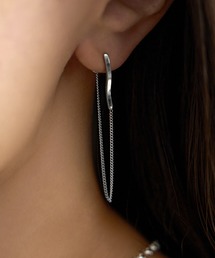 STYLE DELI（スタイルデリ）の「前後がチェーンで繋がるピアス（ピアス（両耳用））」