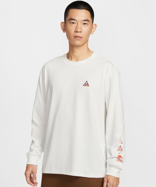 NIKE ACG（ナイキエィシージー）の「NIKE AS M NRG ACG DF CNY LS TEE / ナイキ NRG ACG DF CNY L/S Tシャツ GCE 【SP】（Tシャツ/カットソー・メンズ・アイボリー・M/S/XXL/XL/L）」の2枚目の写真