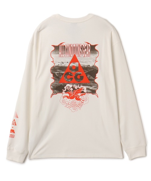 NIKE ACG（ナイキエィシージー）の「NIKE AS M NRG ACG DF CNY LS TEE / ナイキ NRG ACG DF CNY L/S Tシャツ GCE 【SP】（Tシャツ/カットソー・メンズ・アイボリー・M/S/XXL/XL/L）」の7枚目の写真