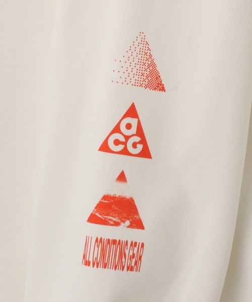 NIKE ACG（ナイキエィシージー）の「NIKE AS M NRG ACG DF CNY LS TEE / ナイキ NRG ACG DF CNY L/S Tシャツ GCE 【SP】（Tシャツ/カットソー・メンズ・アイボリー・M/S/XXL/XL/L）」の6枚目の写真