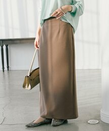 【ストレスフリー/シーズンレス】ストレッチダンボールIラインスカート