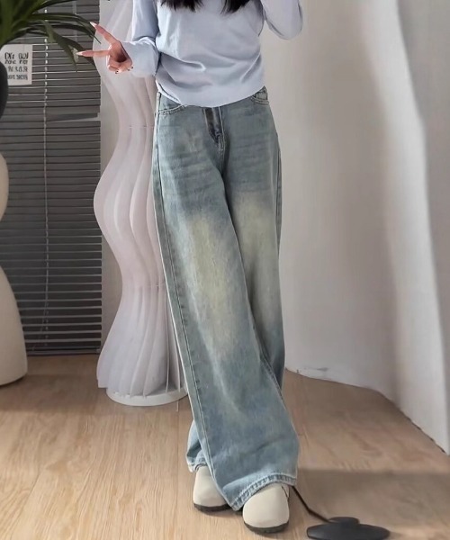 REBALANCE(リバランス)の「ワイドデニムパンツ(デニムパンツ・レディース・A・X-LARGE/LARGE/MEDIUM)」の5枚目の写真