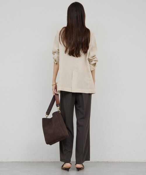 GALLARDAGALANTE（ガリャルダガランテ）の「シアーメッシュジャケット（テーラードジャケット・レディース・ブラック系その他2/ライトベージュ/ブラック系その他・1/0）」の4枚目の写真