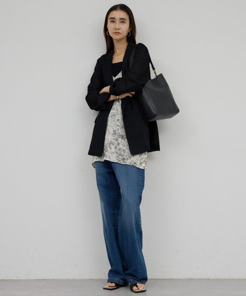 GALLARDAGALANTE（ガリャルダガランテ）の「シアーメッシュジャケット（テーラードジャケット・レディース・ブラック系その他2/ライトベージュ/ブラック系その他・1/0）」の10枚目の写真