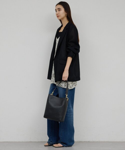 GALLARDAGALANTE（ガリャルダガランテ）の「シアーメッシュジャケット（テーラードジャケット・レディース・ブラック系その他2/ライトベージュ/ブラック系その他・1/0）」の11枚目の写真