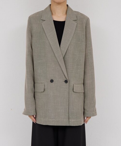 GALLARDAGALANTE（ガリャルダガランテ）の「シアーメッシュジャケット（テーラードジャケット・レディース・ブラック系その他2/ライトベージュ/ブラック系その他・1/0）」の19枚目の写真