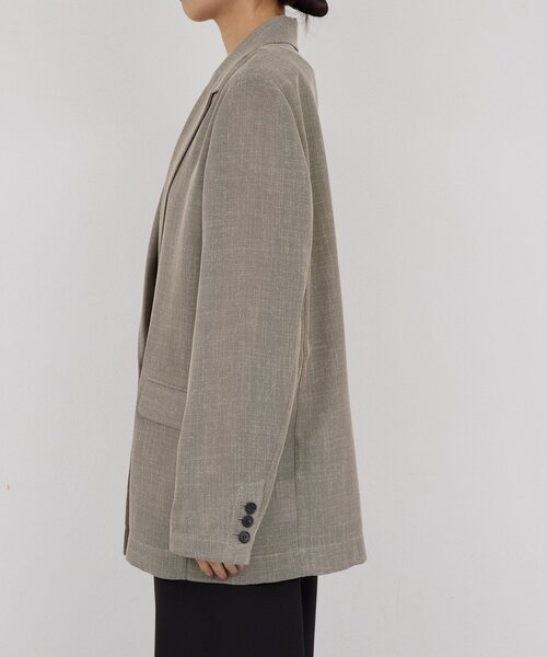 GALLARDAGALANTE（ガリャルダガランテ）の「シアーメッシュジャケット（テーラードジャケット・レディース・ブラック系その他2/ライトベージュ/ブラック系その他・1/0）」の20枚目の写真