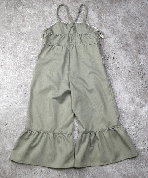 AIMABLE(エマーブル)の「フレアサロペット(サロペット/オーバーオール・キッズ・サックスブルー/グレー・100/140/130/120/110)」の14枚目の写真
