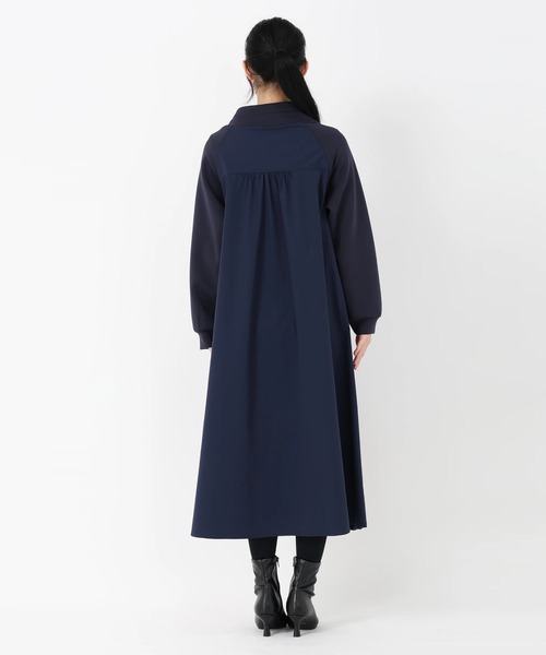 STRAWBERRY-FIELDS（ストロベリーフィールズ）の「プレイダンボール_タフタドッキングジャージワンピース（ワンピース・レディース・ネイビー/ライトグレー・2）」の5枚目の写真