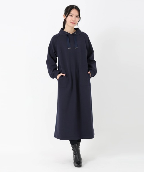 STRAWBERRY-FIELDS（ストロベリーフィールズ）の「プレイダンボール_タフタドッキングジャージワンピース（ワンピース・レディース・ネイビー/ライトグレー・2）」の11枚目の写真