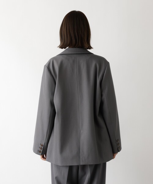 abahouse mavie(アバハウスマヴィ)の「【総裏】ダブルジャケット/フリーサイズ/春アウター/長袖/春服(テーラードジャケット・レディース・ベージュ/グレー/ブラック・フリー)」の20枚目の写真
