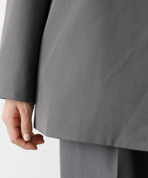 abahouse mavie(アバハウスマヴィ)の「【総裏】ダブルジャケット/フリーサイズ/春アウター/長袖/春服(テーラードジャケット・レディース・ベージュ/グレー/ブラック・フリー)」の8枚目の写真