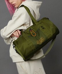 HOODHOOD（フッドフッド）の「シグネチャーロゴスポーティダッフルバッグカーキ（ボストンバッグ）」