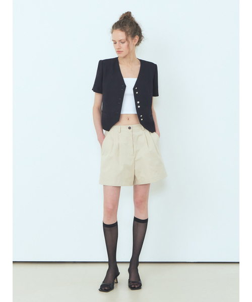 ETMON(エトモン)の「Double Button Tweed Jacket, Navy(その他アウター・レディース・その他・S/M)」の5枚目の写真