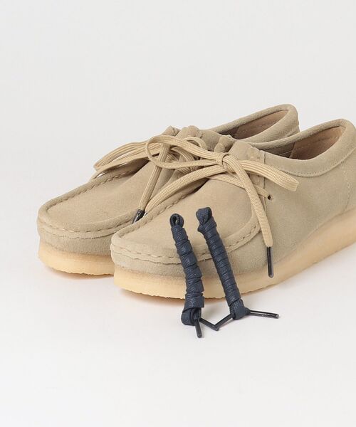 Clarks Originals(クラークスオリジナルズ)の「クラークス オリジナルス【CLARKS ORIGINALS】‐ ワラビー シューズ 【WALLABEE Maple Suede 26155545】(モカシン/デッキシューズ・レディース・ベージュ・24.5cm/25.0cm/24.0cm)」の4枚目の写真