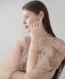 Leja（レジャ）の「【LEJA】ゴールドビジューパールブレスレット結婚式 パーティー 成人式 二次会 同窓会 お呼ばれ オケージョン 20代 30代（ブレスレット）」