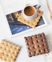 Vini（ヴィニ）の「かわいい 木製ビスケットコースター（ランチョンマット/テーブルウェア）」