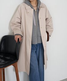 Jena espace merveilleux | 【着方で変わる】2WAYスタンドネックコート(ステンカラーコート)
