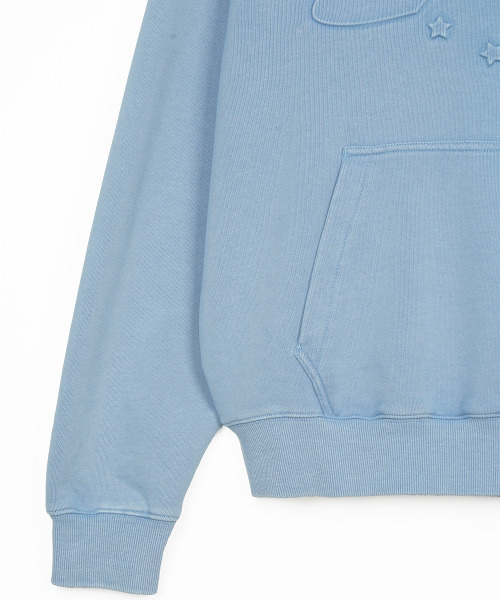 FDR(エフディーアール)の「Embo Pigment Star Disk Logo Hoodie Blue(パーカー・メンズ・その他・S/M/L)」の15枚目の写真