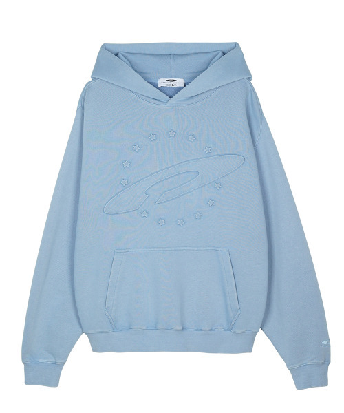 FDR(エフディーアール)の「Embo Pigment Star Disk Logo Hoodie Blue(パーカー・メンズ・その他・S/M/L)」の8枚目の写真
