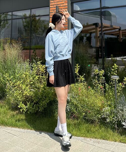 FDR(エフディーアール)の「Embo Pigment Star Disk Logo Hoodie Blue(パーカー・メンズ・その他・S/M/L)」の2枚目の写真