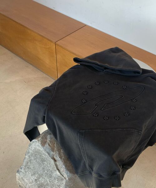 FDR(エフディーアール)の「Embo Pigment Star Disk Logo Hoodie Blue(パーカー・メンズ・その他・S/M/L)」の4枚目の写真