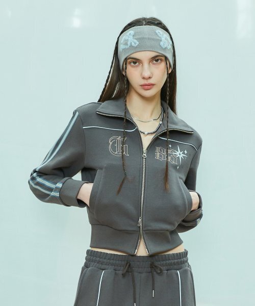 LARTIGENT(ラーティゼン)の「L9 TRACK ZIP-UP(CHARCOAL)(ナイロンジャケット・レディース・その他・FREE)」の1枚目の写真
