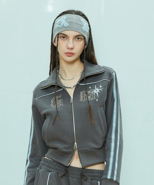 LARTIGENT(ラーティゼン)の「L9 TRACK ZIP-UP(CHARCOAL)(ナイロンジャケット・レディース・その他・FREE)」の2枚目の写真
