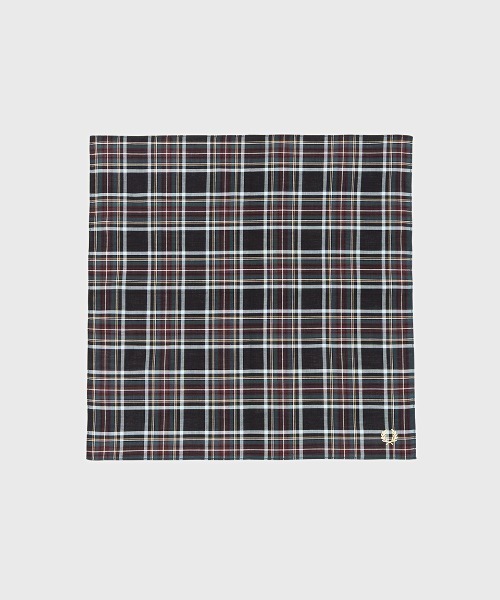 FRED PERRY(フレッドペリー)の「Handkerchief/フレッドペリーハンカチ(ハンカチ/ハンドタオル・メンズ・セージグリーン/ブラック・ONE SIZE)」の3枚目の写真