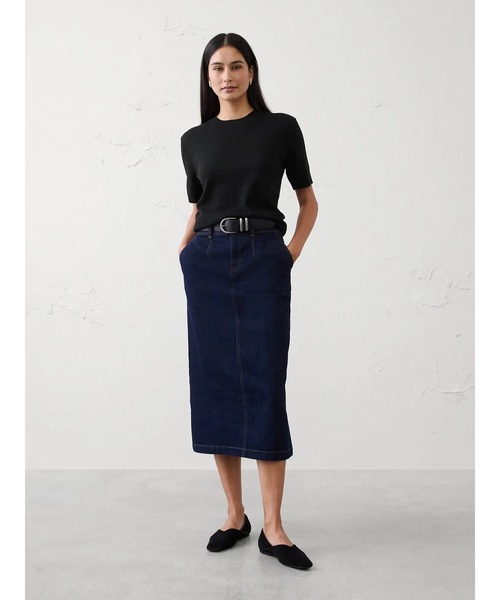 BANANA REPUBLIC FACTORY STORE(バナナリパブリック ファクトリーストア)の「BANANA REPUBLIC FACTORY STORE フォーエバー ショートスリーブ セーター(ニット/セーター・レディース・ライトブルー/ライラック/ホワイト/ネイビー/ブラック・L/M/XS/S)」の13枚目の写真