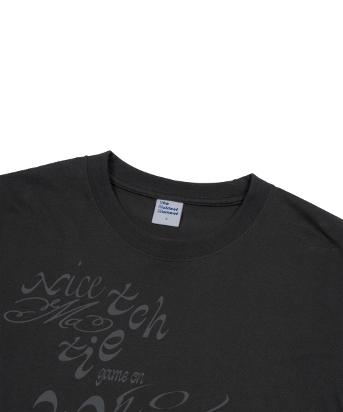 THECOLDESTMOMENT(ザコールデストモーメント)の「TCM tie T (charcoal)(Tシャツ/カットソー・メンズ・その他・S/L/M)」の4枚目の写真